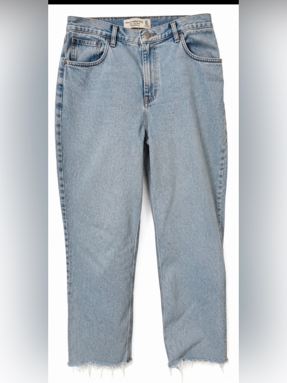 Abercrombie & Fitch Light Blue Straight-Leg Jeans